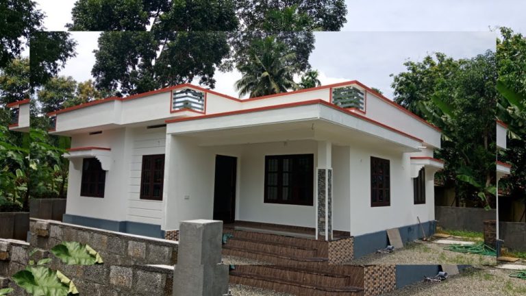 1200 Square Feet 3 BHK Single Floor Low Budget House at 6 Cent plot