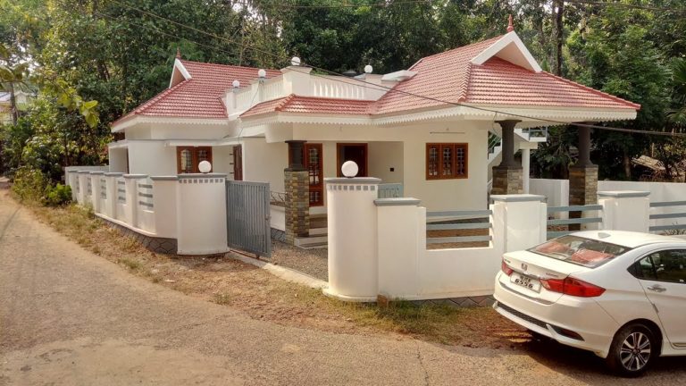 1400 sq ft 3 bhk traditional style single floor low budget beautiful house