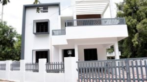 2050 square feet 4 bedroom contemporary modern house at 5 cent plot