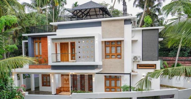 3200 Square Feet 4 Bedroom Contemporary Style Two Floor Modern House and Plan