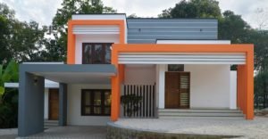 2500 Square Feet 2 Bedroom Contemporary Style Box Pattern Two Floor House