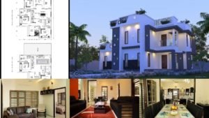 1932 Square Feet 5 Bedroom Double Floor Modern Home and Plan