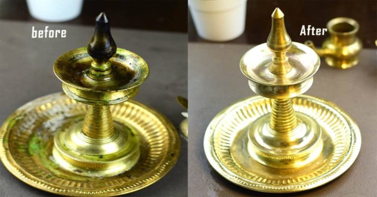 Cleaning Pooja Vessels Easily