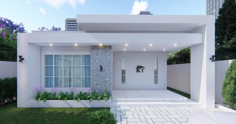 Small house design [8x13m] house plan with 104 sqm floor area