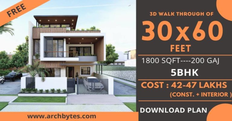 Beautiful Home Design Plot For 30X60