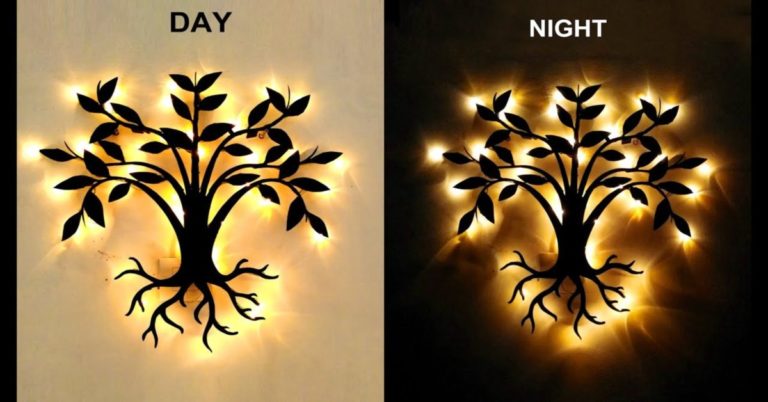 Making Beautiful Wall Hanging Decor with LED Lights
