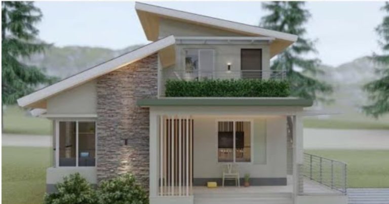Small 3D house design construction build