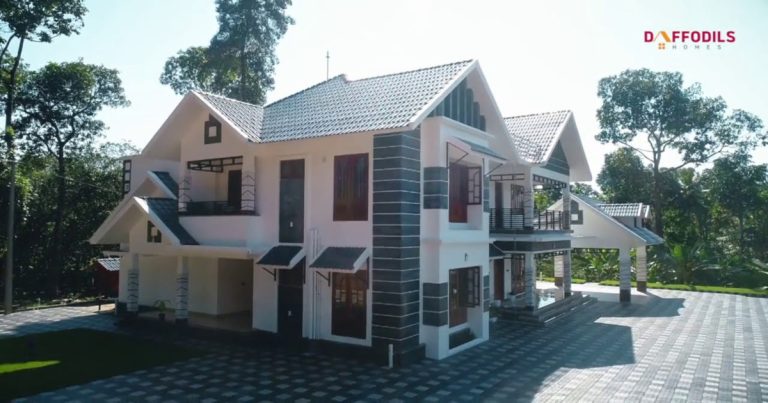 House of Mr. Dileep Cyriac & Mrs. Resmi at Thodupuzha by Daffodils Homes..