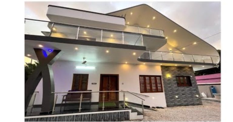 Beautiful house with different front elevation