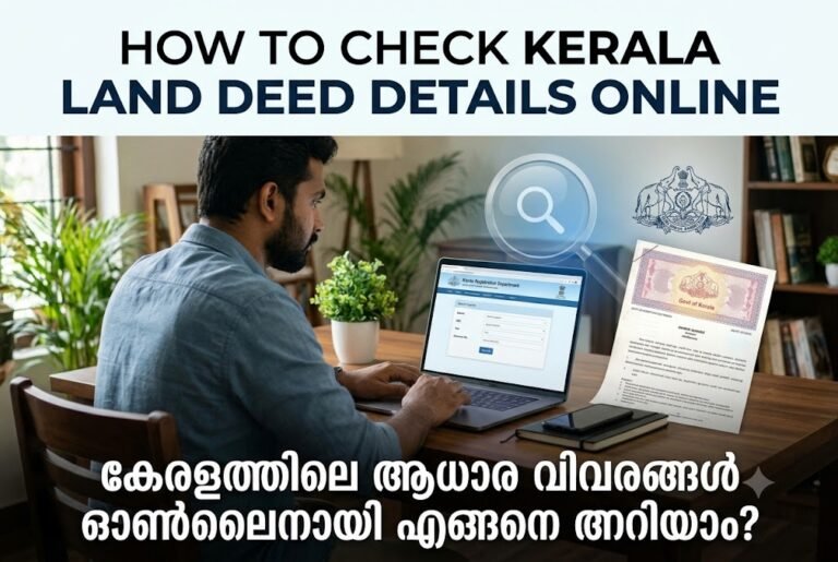 Guide to checking Kerala land deed details online through the PEARL portal